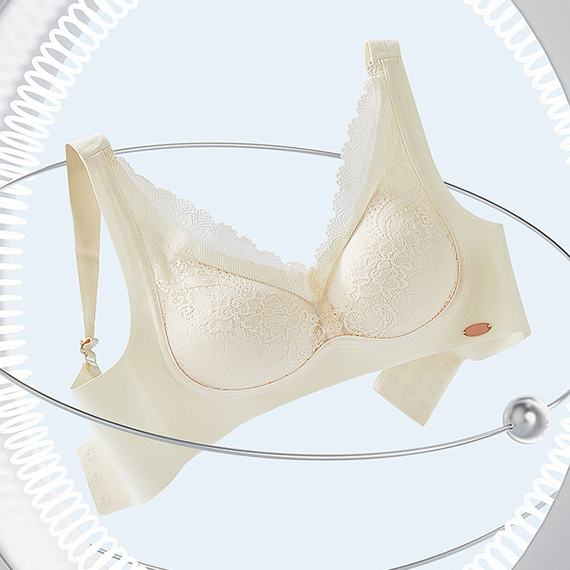 Caria Knar5.0新款反重力内衣女无痕运动聚拢调整收副乳蕾丝文胸