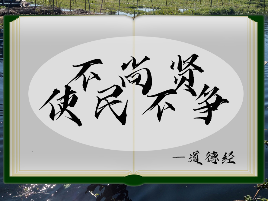 《道德经》第三章：不尚贤，使民不争；